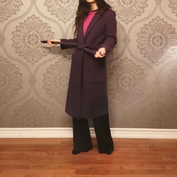 Jigsaw wool wrap coat - Picture 4 of 15